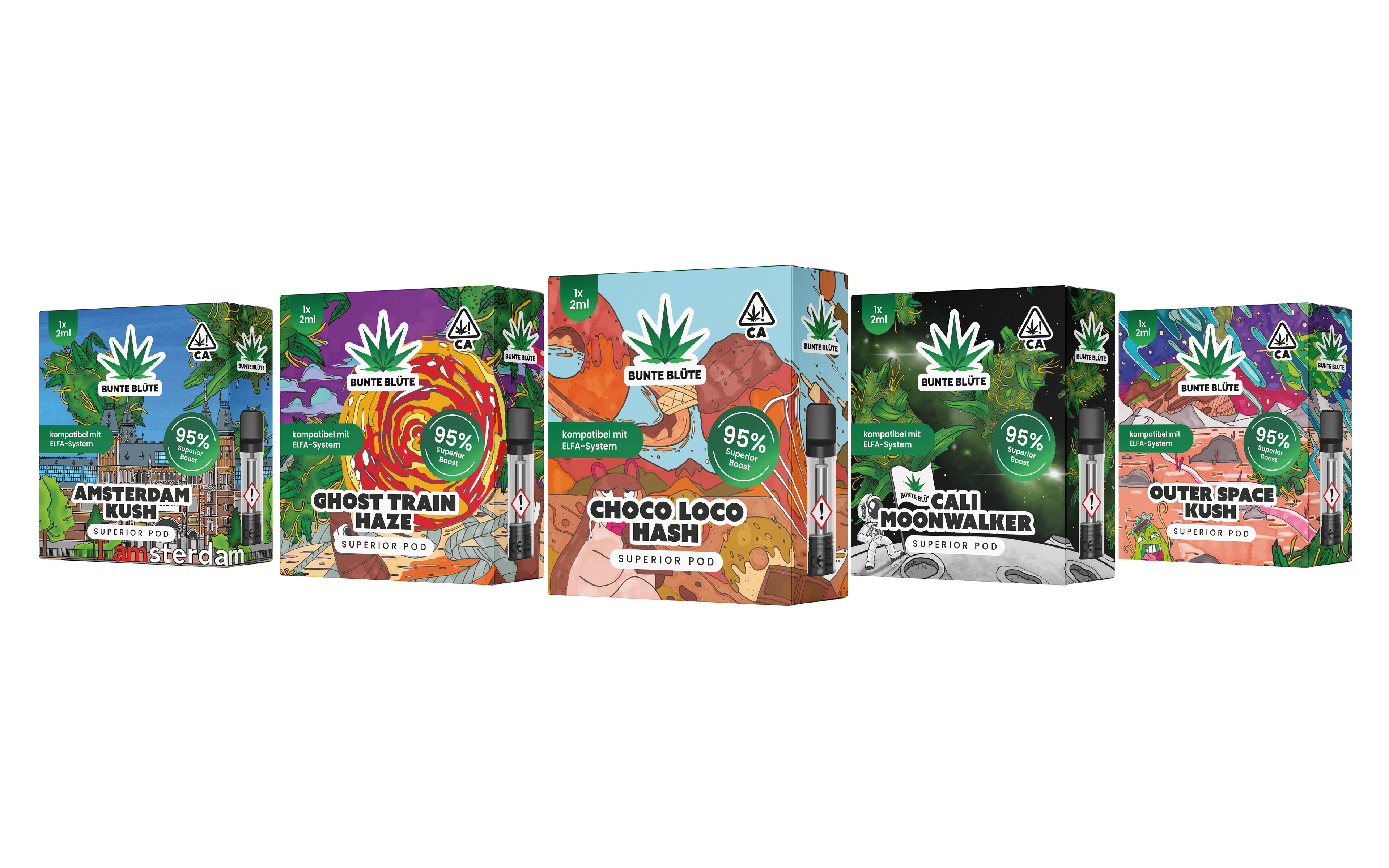 Bunte Blüte Superior Pods