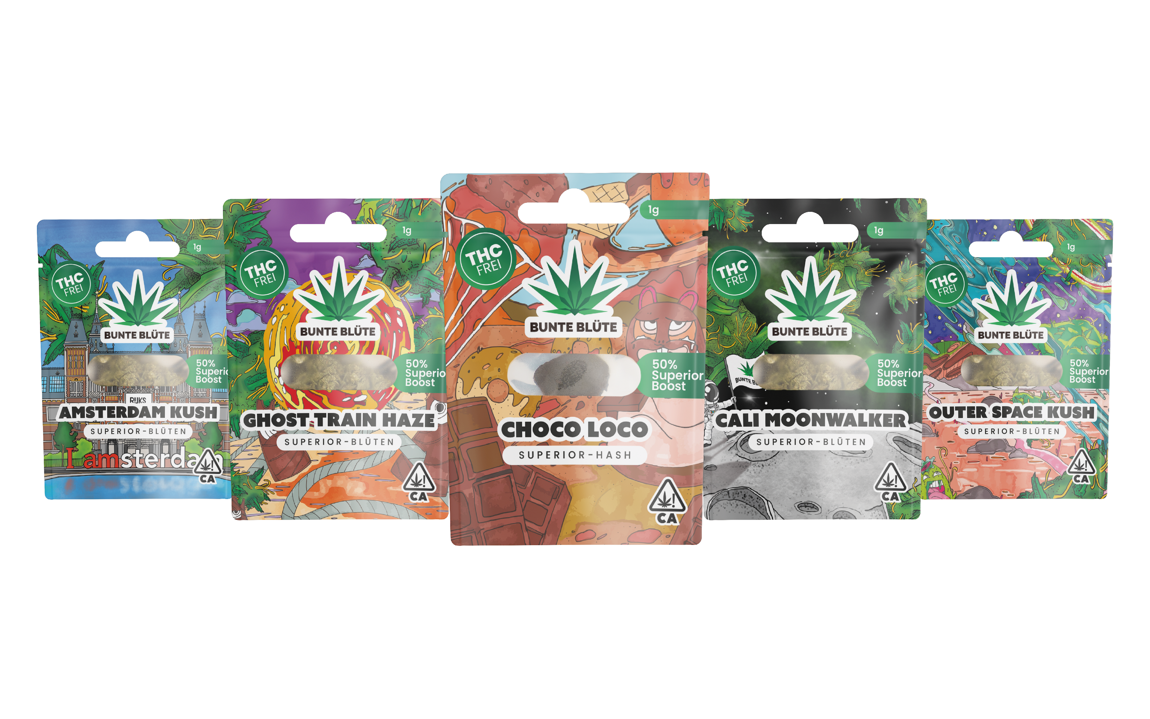 Bunte Blüte Superior Blüten + Hash