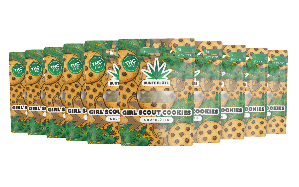 10x 1g CBD Blüte Girl Scout Cookies, THC frei