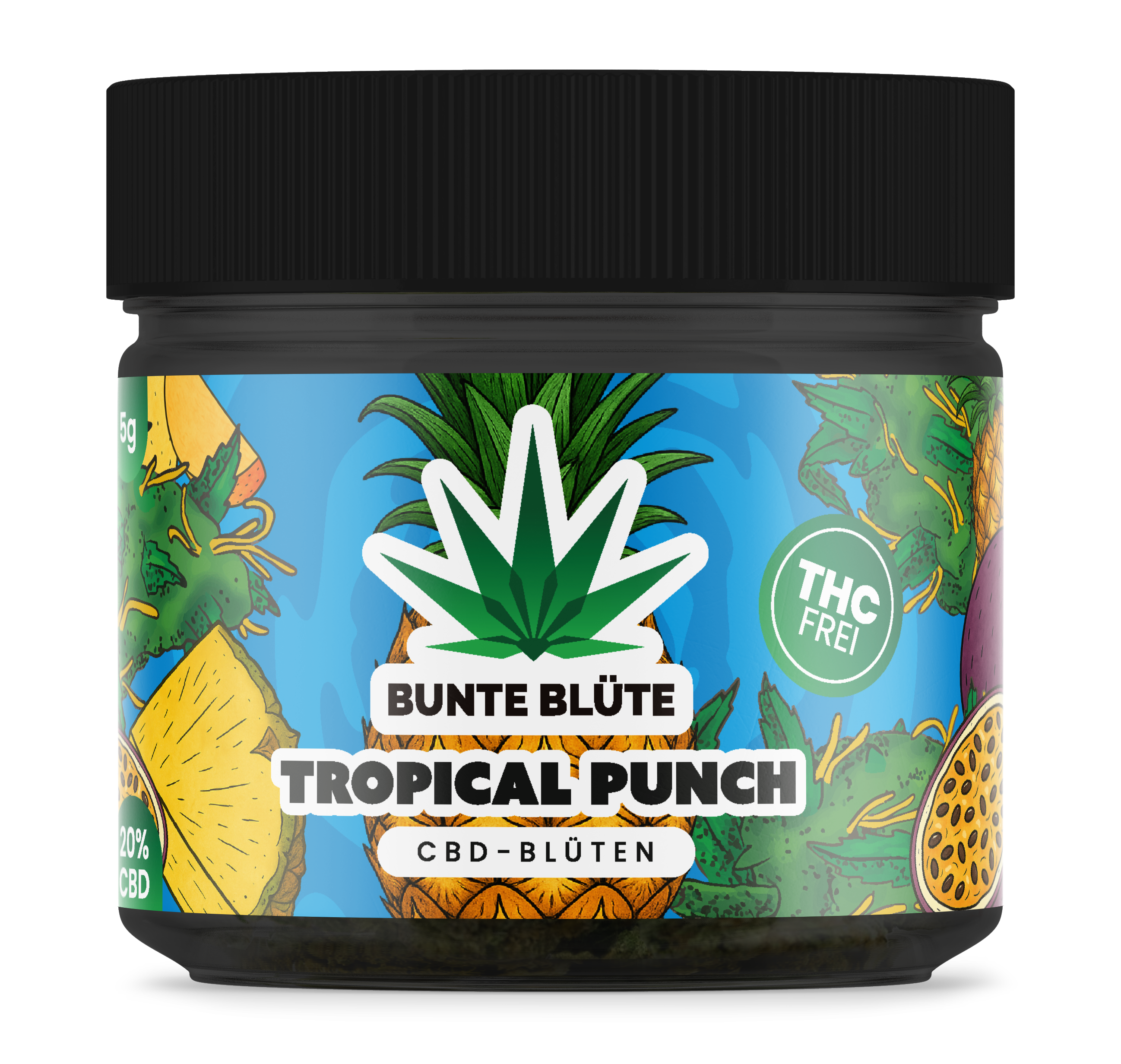 1x 5g CBD Blüte Tropical Punch, THC frei