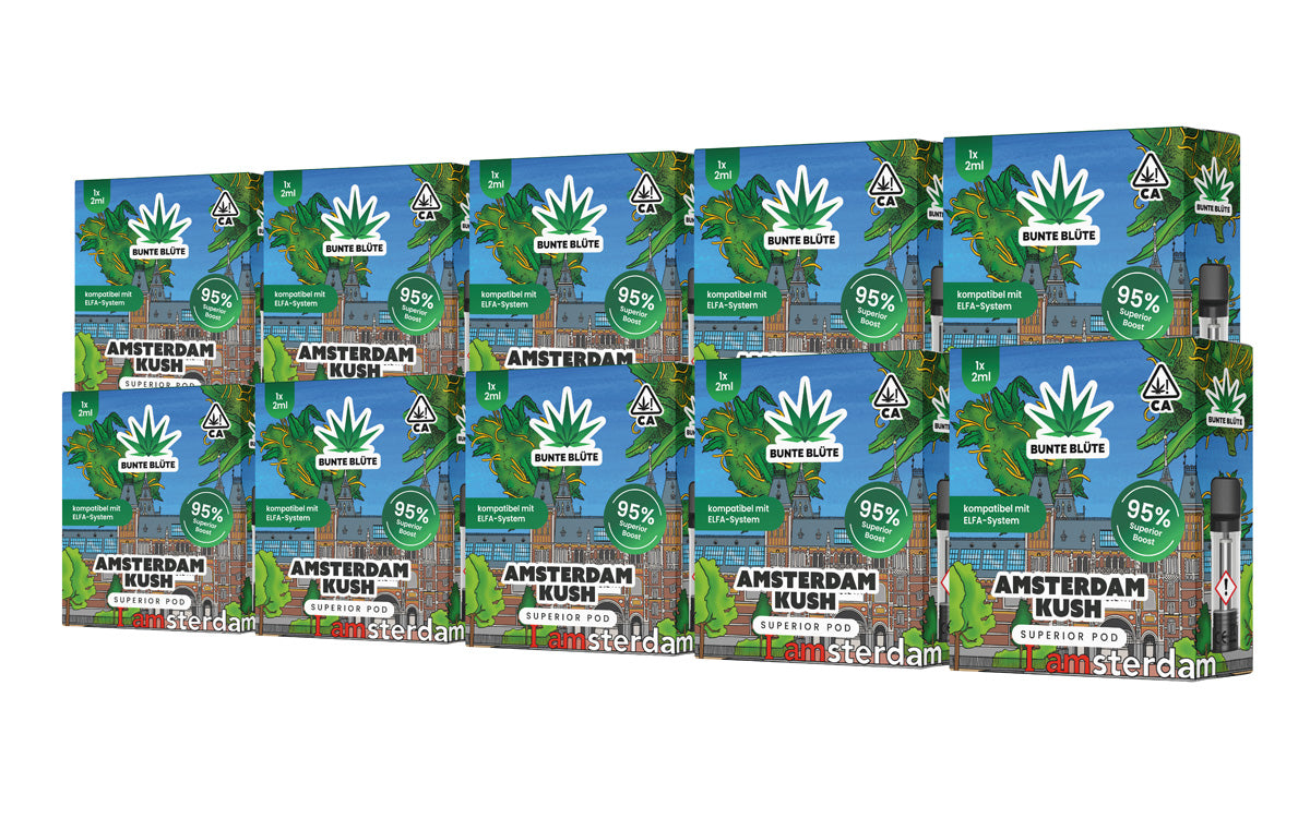 10x 2ml Superior Pod Amsterdam Kush