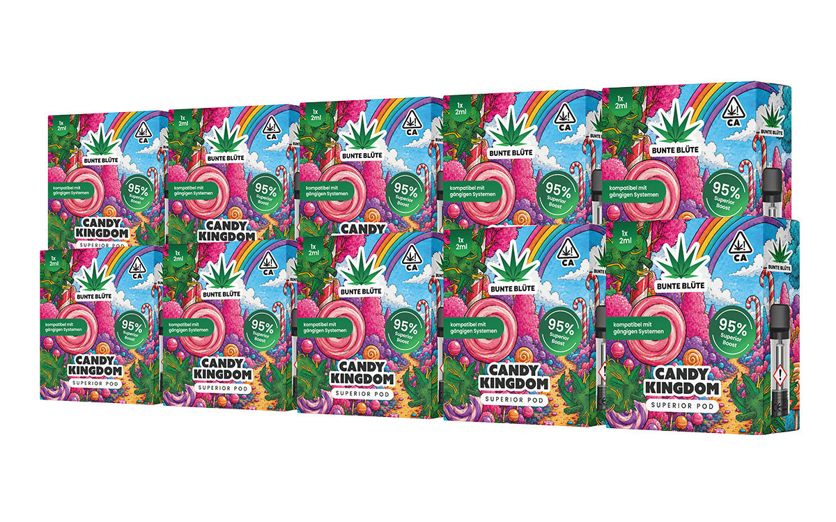 10x 2ml Superior Pod Candy Kingdom