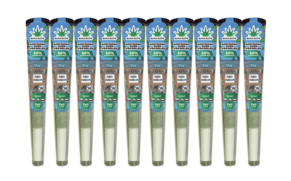 10x 1g Superior Pre rolled Joint Amsterdam Kush mit Sticker