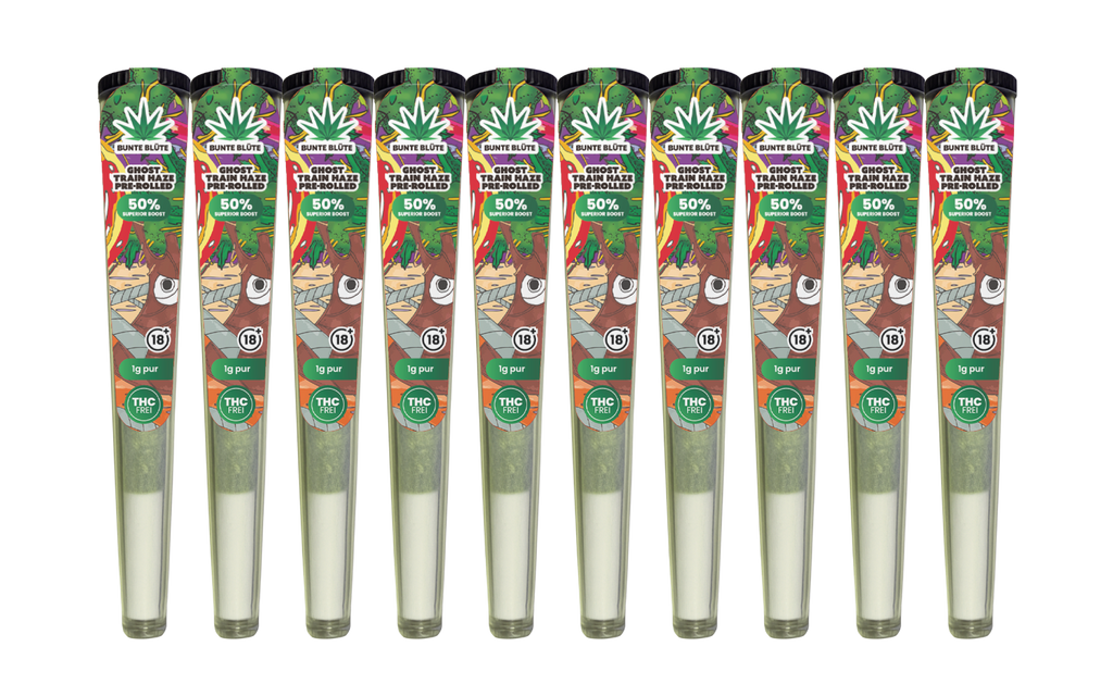 10x 1g Superior Pre rolled Joint Ghost Train Haze