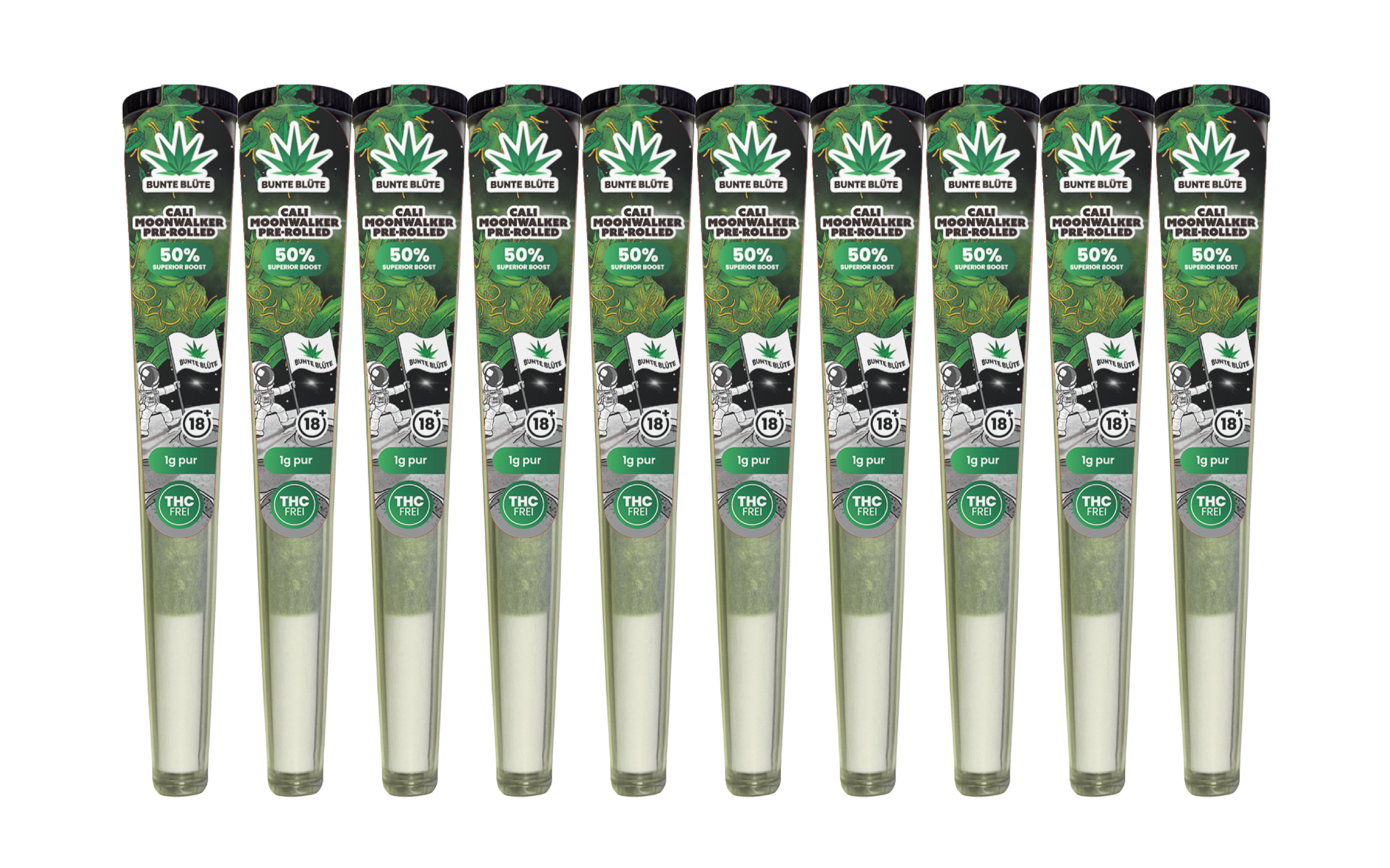 10x 1g Superior Pre rolled Joint Cali Moonwalker