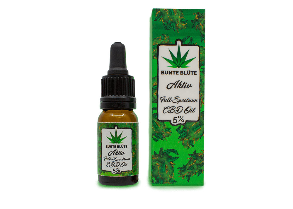 1 x 10ml Aktiv 5% CBD Öl